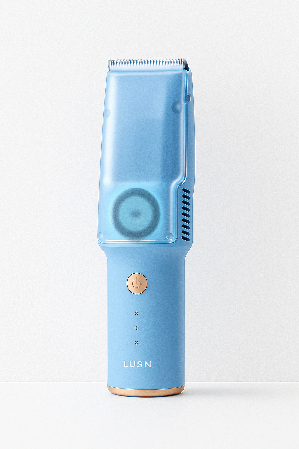 Lusn– der sanfte Haarschneider mit Vakuum-Funktion für Babys & Kinder